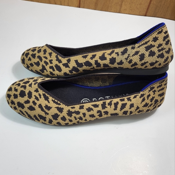 Rothy's 'The Flat Cheetah' with Black Insoles - Picture 2 of 6